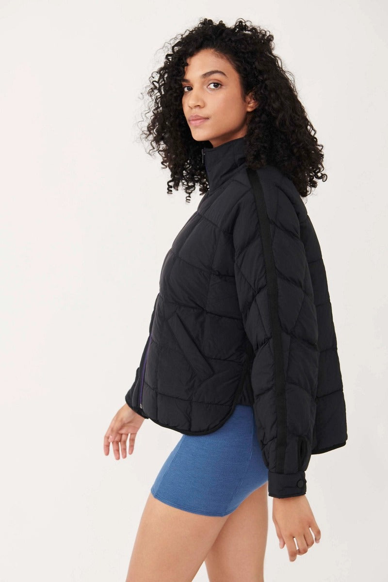 Free People - Pippa Packable Puffer Jacket in Black