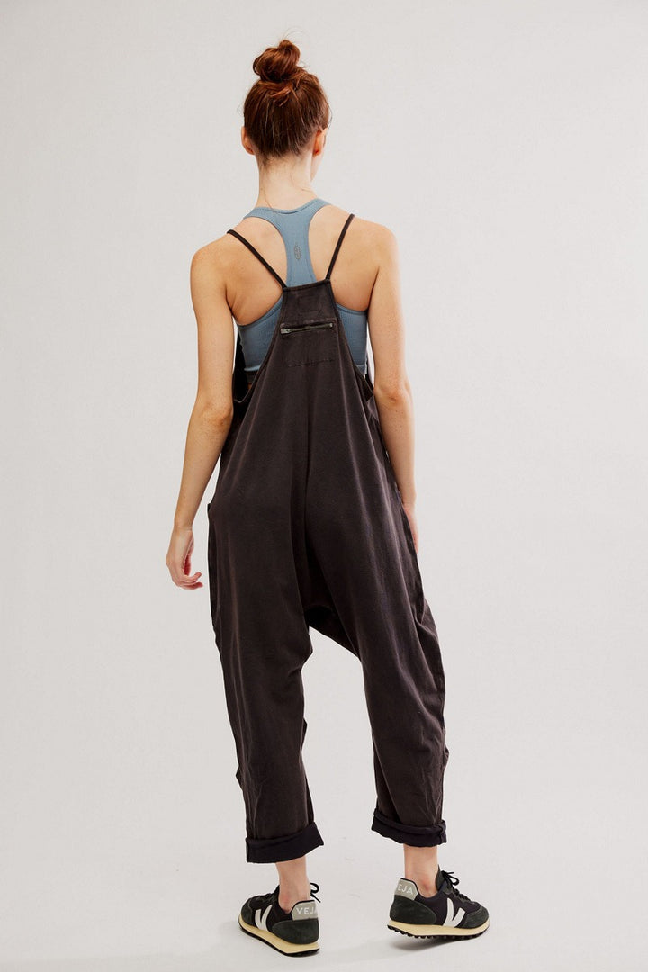 Free People Movement - Hot Shot Onesie in Washed Black