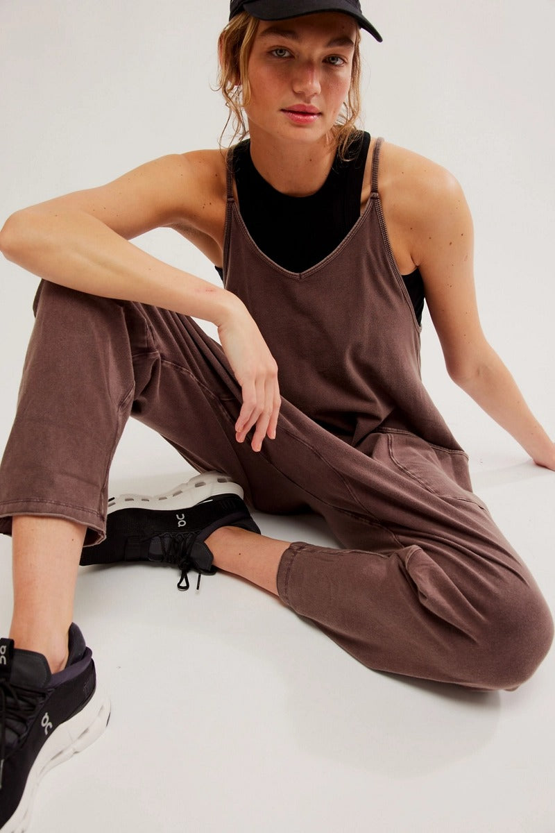 Free People Movement - Hot Shot Onesie in Dark Espresso