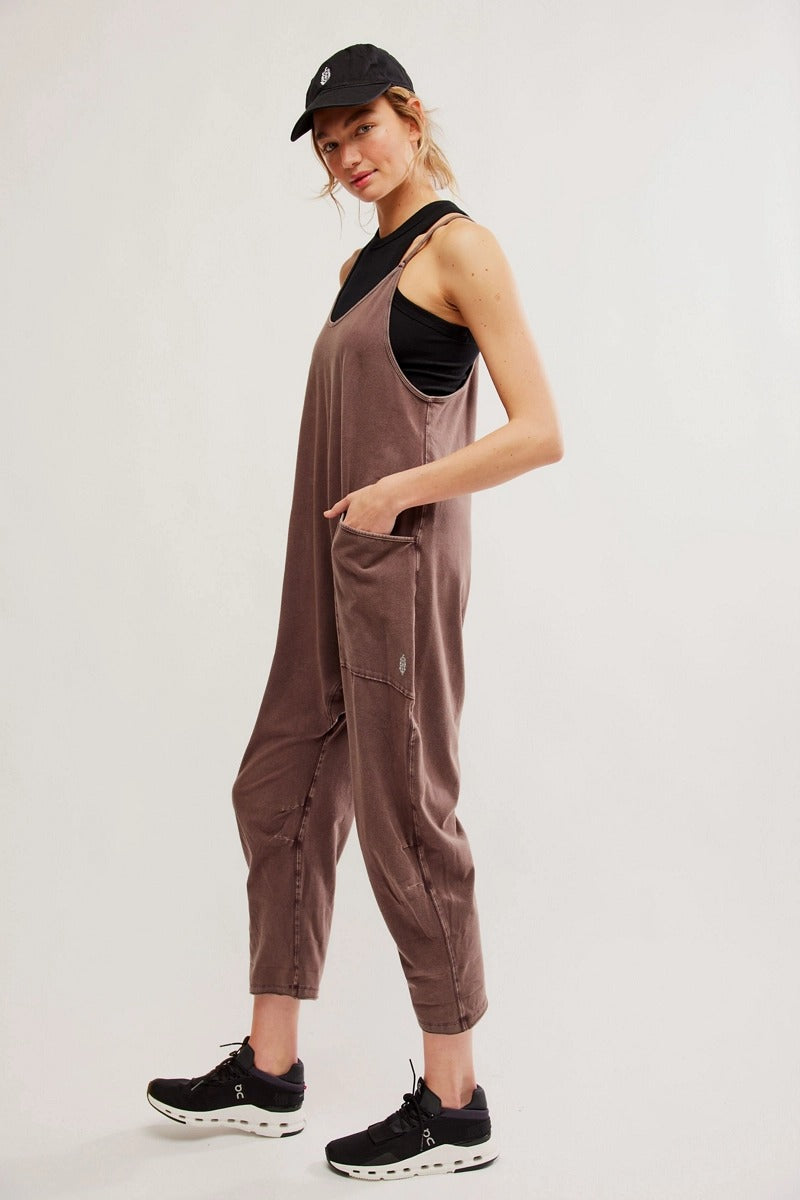 Free People Movement - Hot Shot Onesie in Dark Espresso