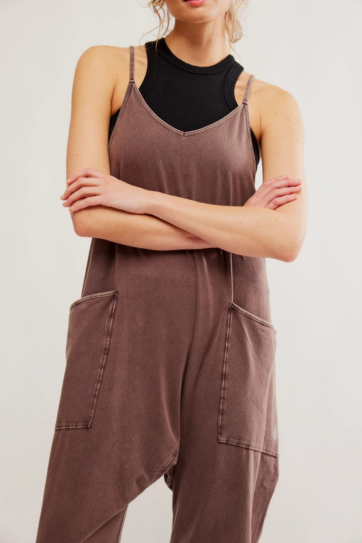 Free People Movement - Hot Shot Onesie in Dark Espresso