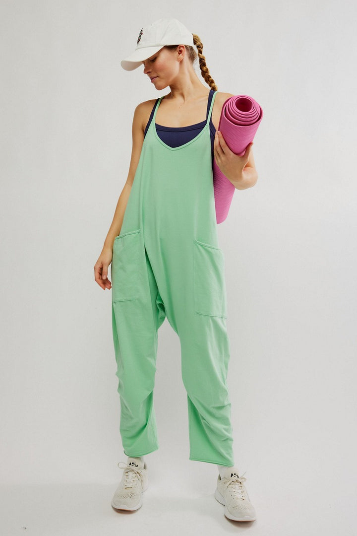 Free People Movement - Hot Shot Onesie in Bright Jade