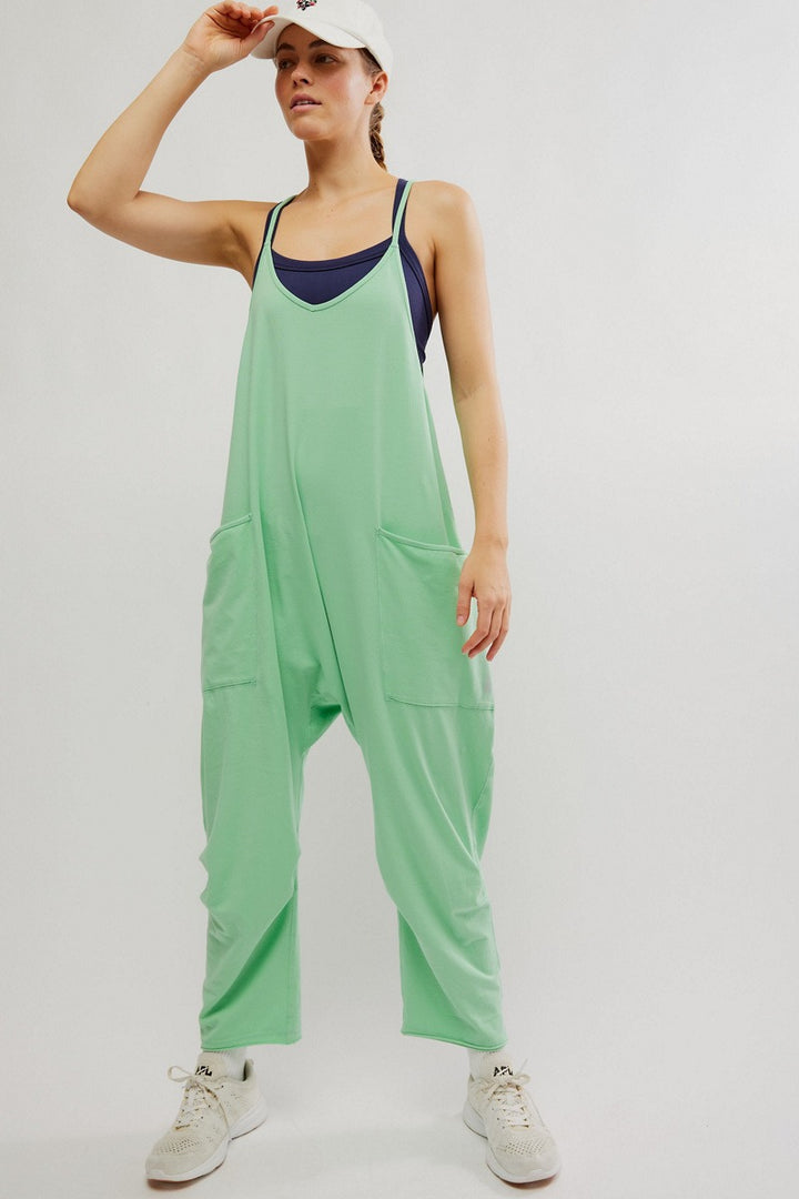 Free People Movement - Hot Shot Onesie in Bright Jade