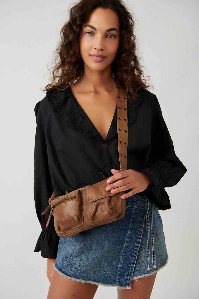 Free People - Wade Leather Sling in Bronze