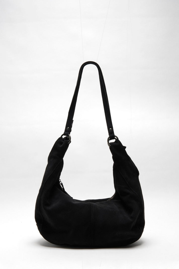 Free People - Roma Suede Tote Bag in Black