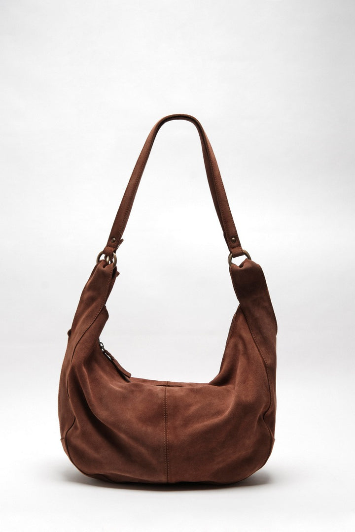 Free People - Roma Suede Tote Bag in Rust