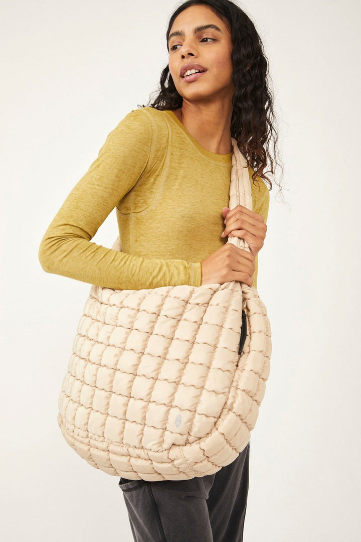 Free People Movement - Quilted Carryall in Off White