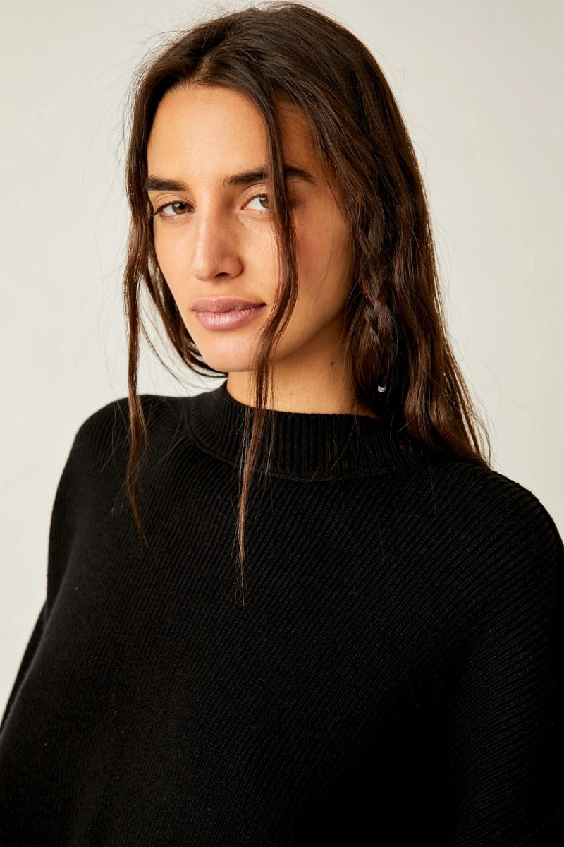 Free People - Easy Street Crop Pullover in Black