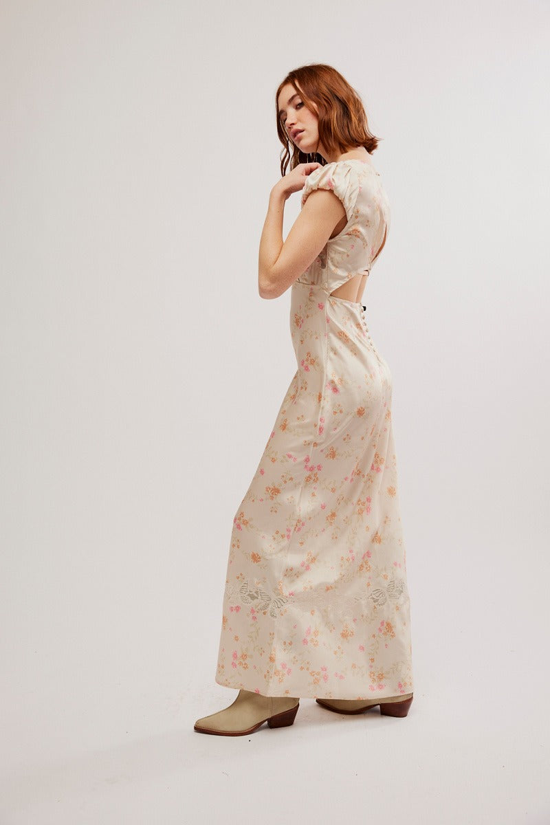 Free People - Butterfly Babe Maxi Dress in Cream Combo