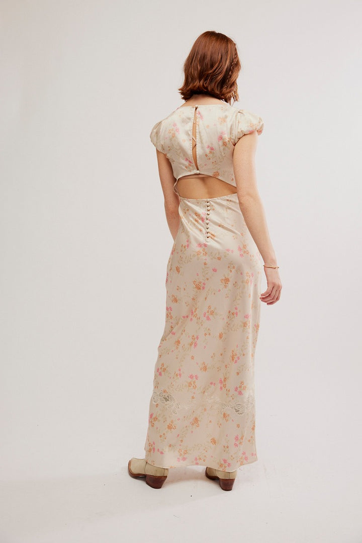 Free People - Butterfly Babe Maxi Dress in Cream Combo