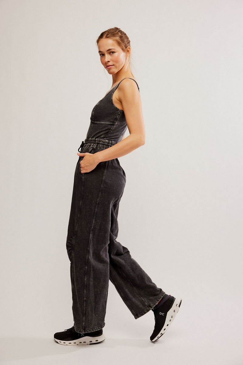 Free People Movement - Inbound Onesie in Black