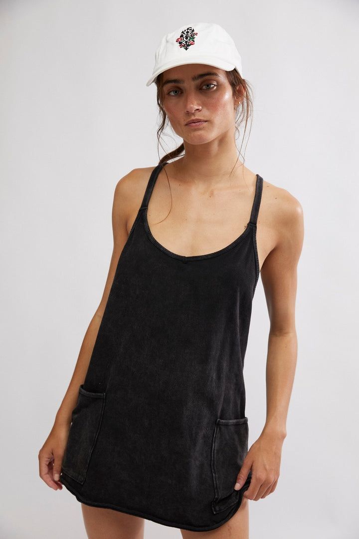 Free People Movement - Hot Shot Mini Dress in Black