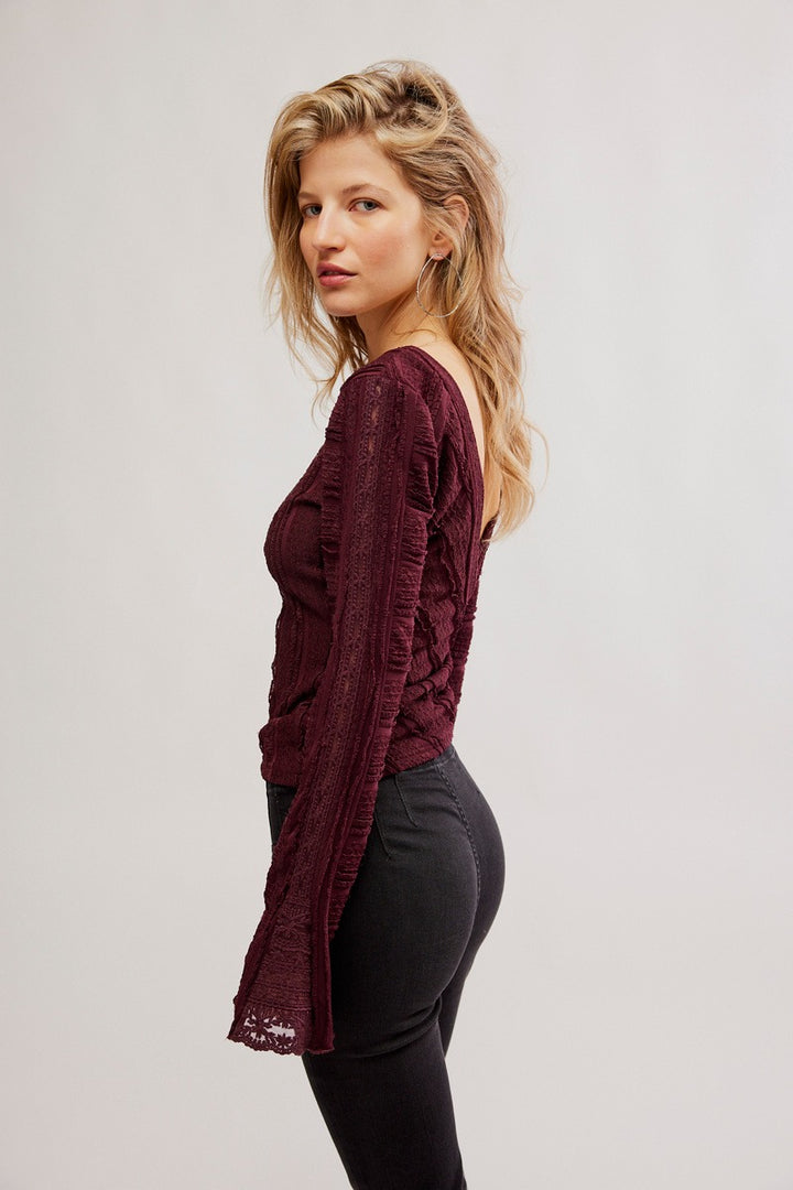 Free People - Rocky Long Sleeve in Winetasting