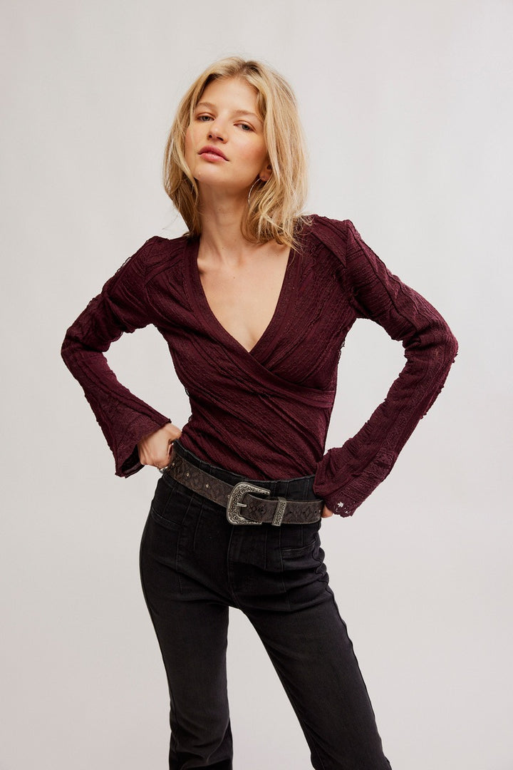 Free People - Rocky Long Sleeve in Winetasting