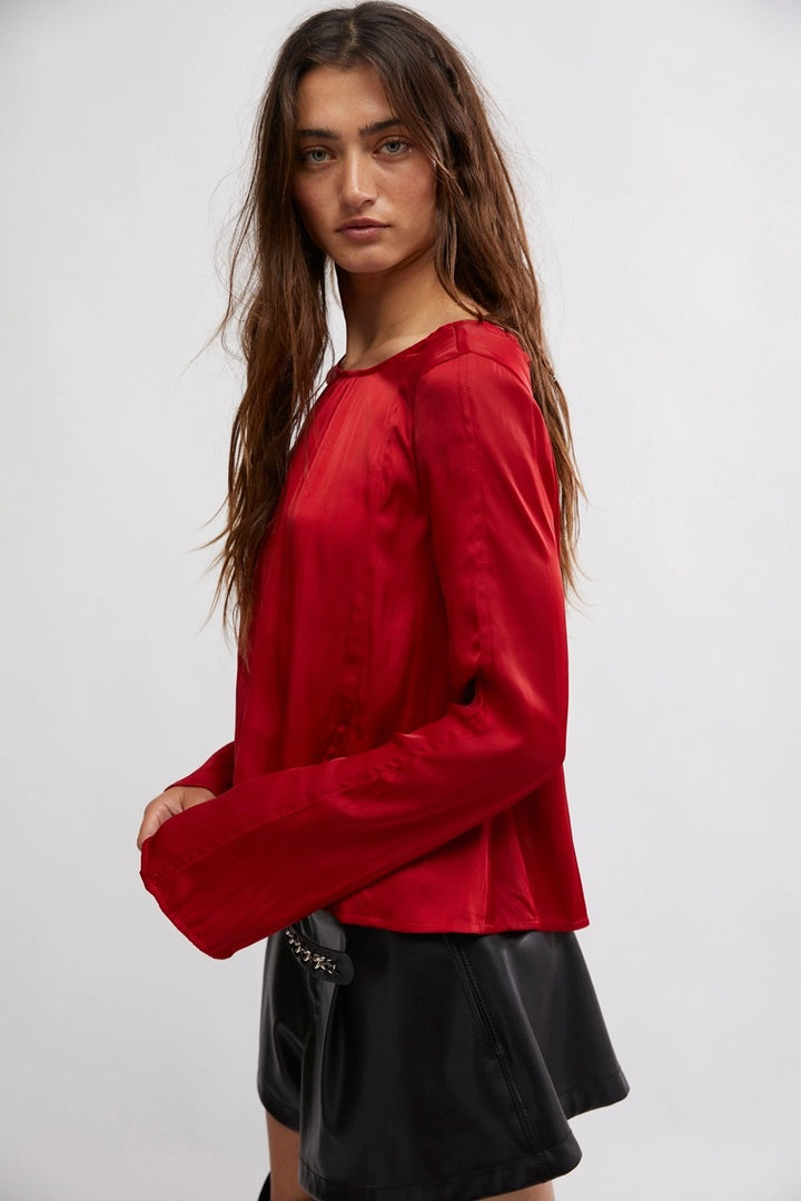 Free People - Arabella Blouse in Rubies