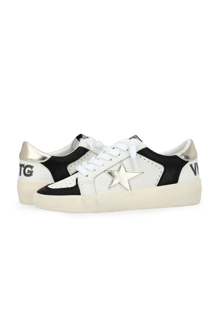 Vintage Havana - Reflex 24 Sneakers in Black/Gold/White Canvas