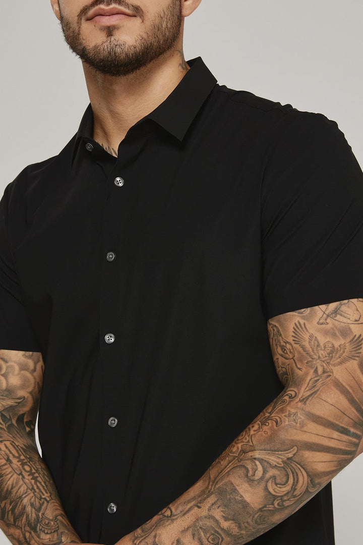 7DIAMONDS - American Me Short Sleeve Shirt in Black