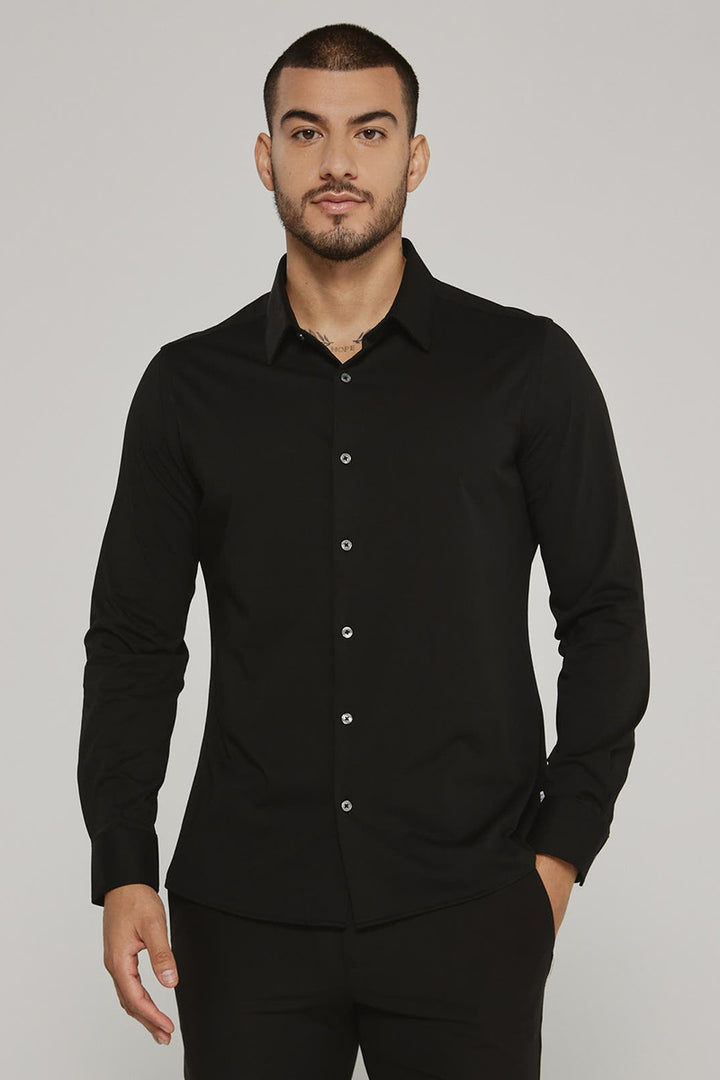 7DIAMONDS - Girona Long Sleeve Shirt in Black