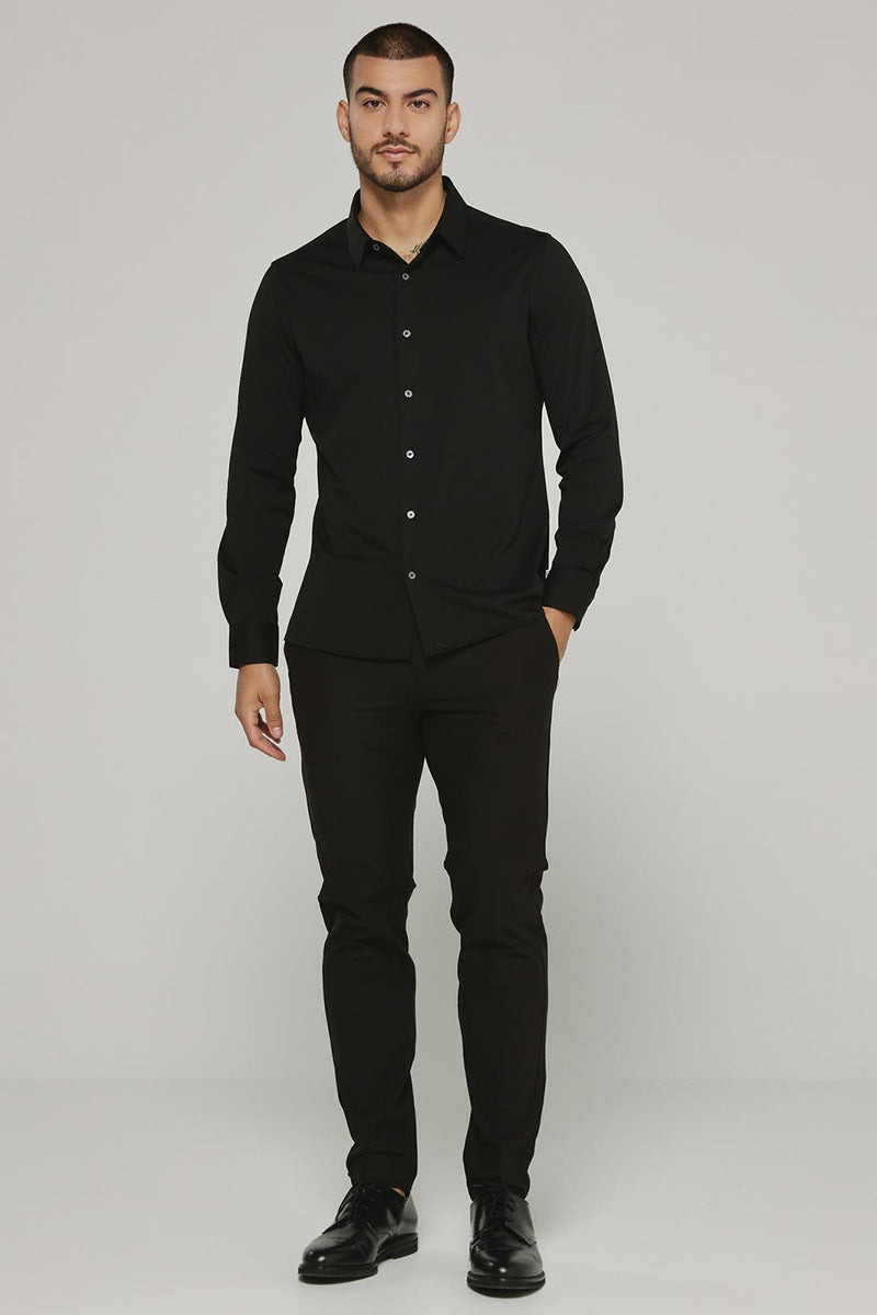 7DIAMONDS - Girona Long Sleeve Shirt in Black