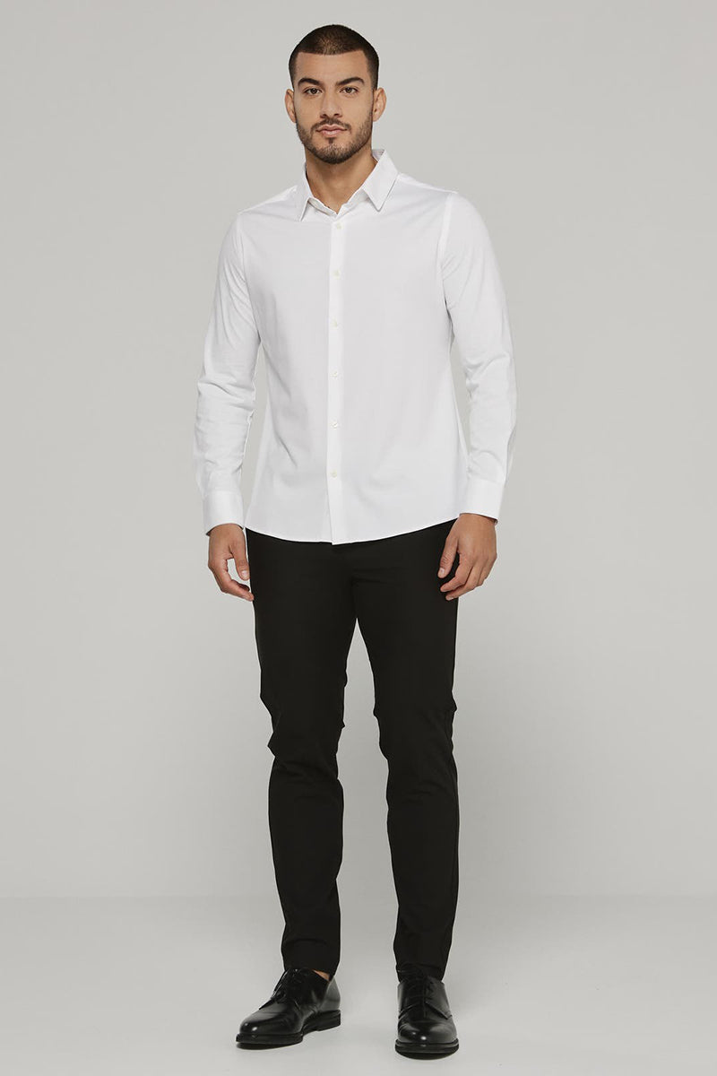 7DIAMONDS - Girona Long Sleeve Shirt in White