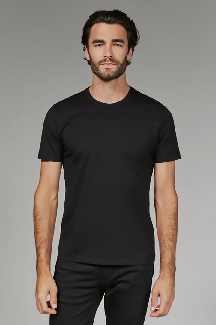 7DIAMONDS - Modal Crew Neck Tee in Black