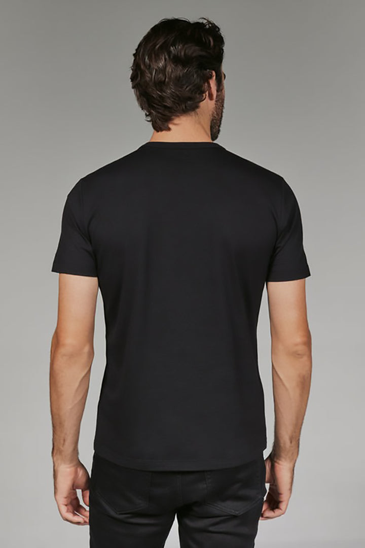 7DIAMONDS - Modal Crew Neck Tee in Black