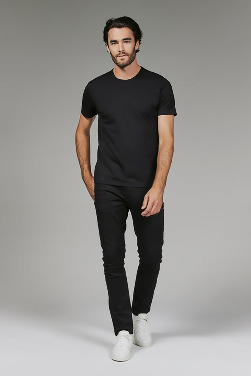 7DIAMONDS - Modal Crew Neck Tee in Black