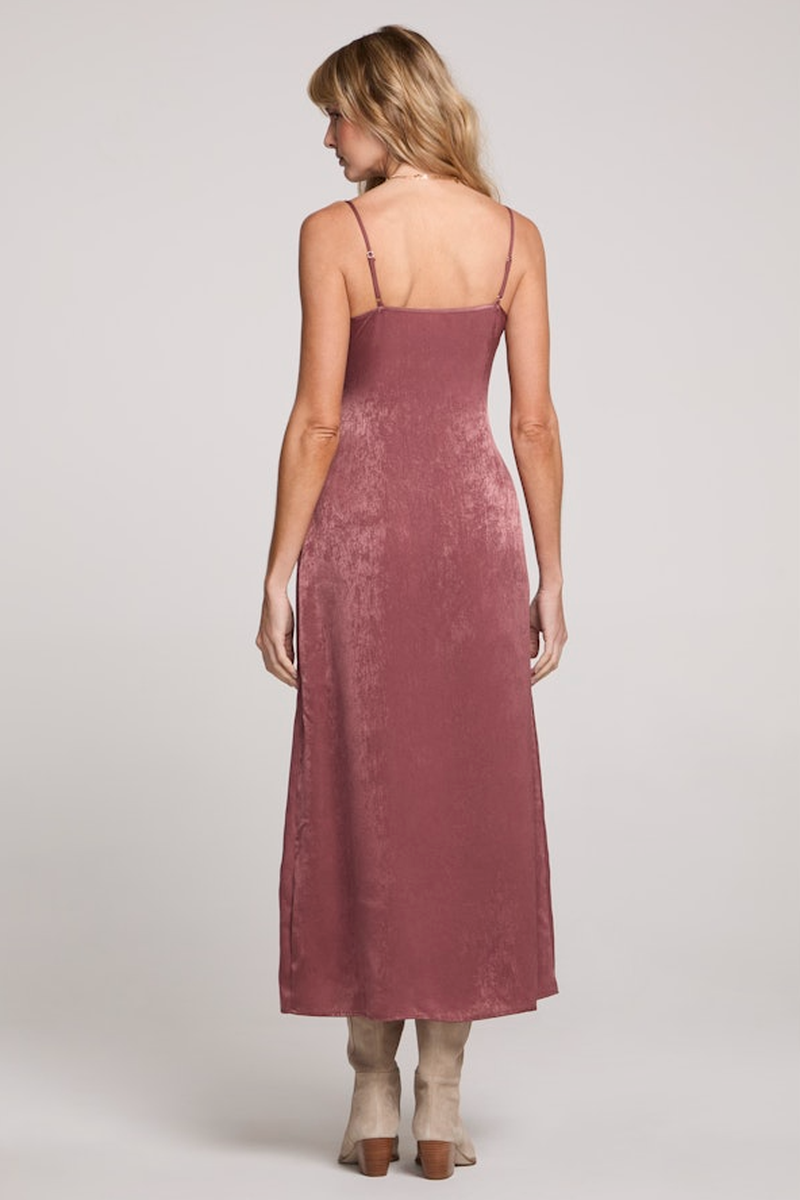 Saltwater LUXE - Isabella Midi Dress in Sangria