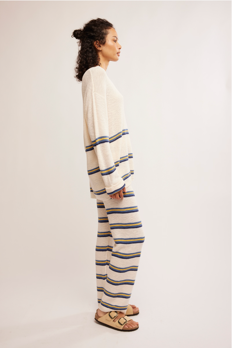 Free People - Mariner Sweater Set in Ecru Combo