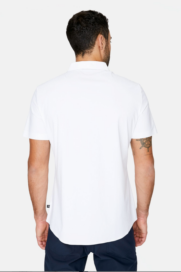 7DIAMONDS - American Me Short Sleeve Shirt in White