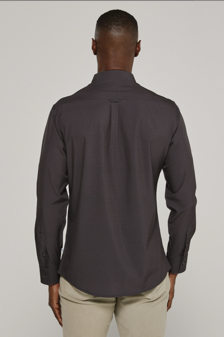 7DIAMONDS - Niall Long Sleeve Shirt in Black