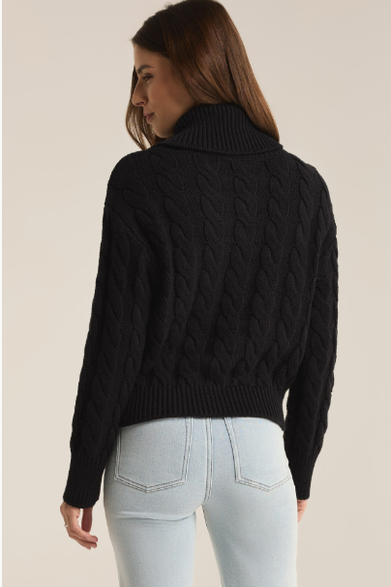 Z Supply - Hemingway Cable Cardigan in Black