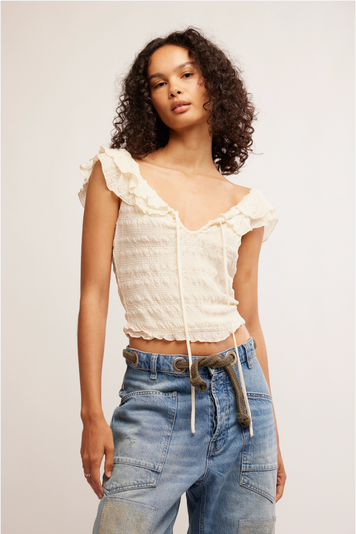 Free People - Love You More Tee in Tofu