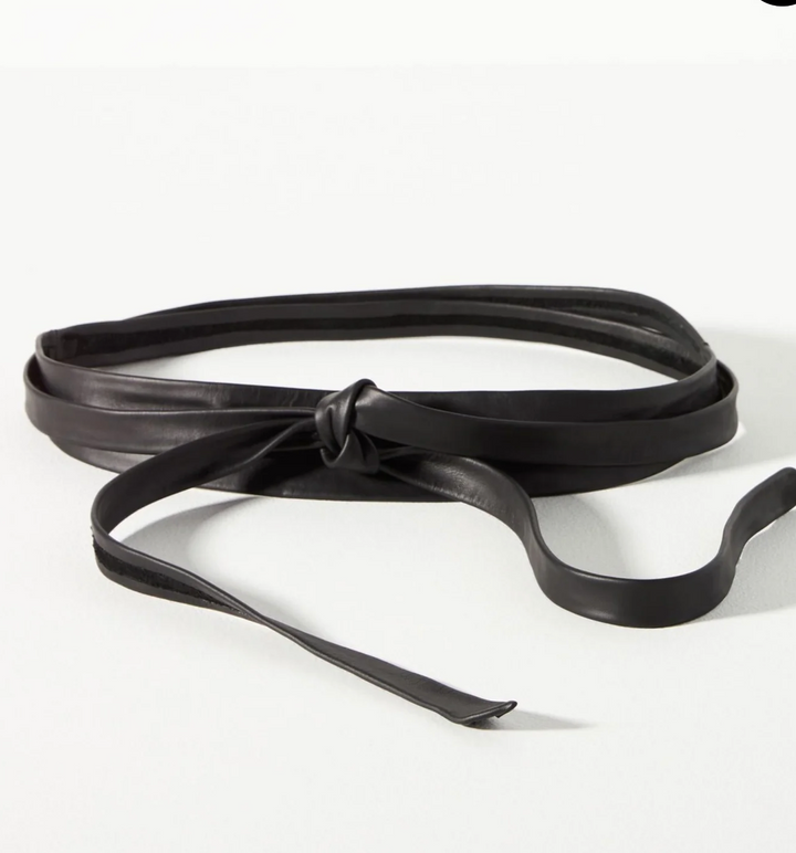 ADA Collection Belts - Midi Wrap Belt in Black