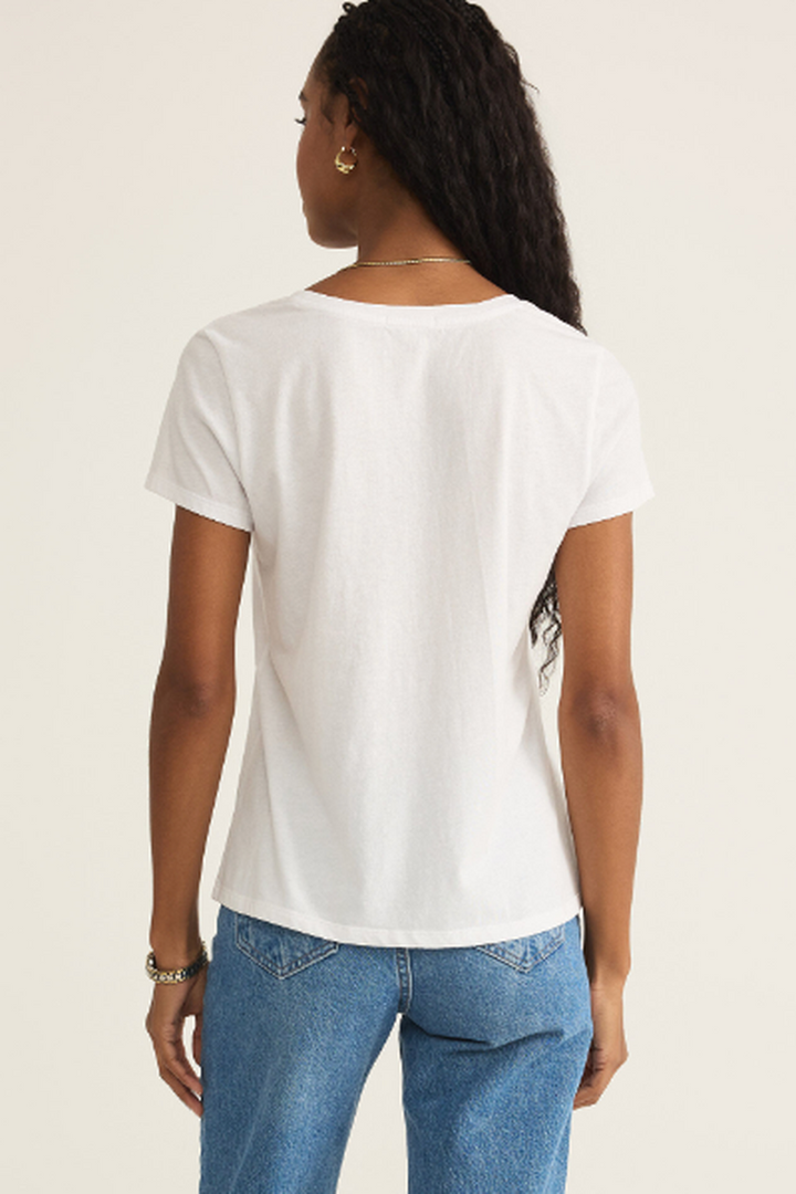 Z Supply - Anywhere Scoop Tee in White