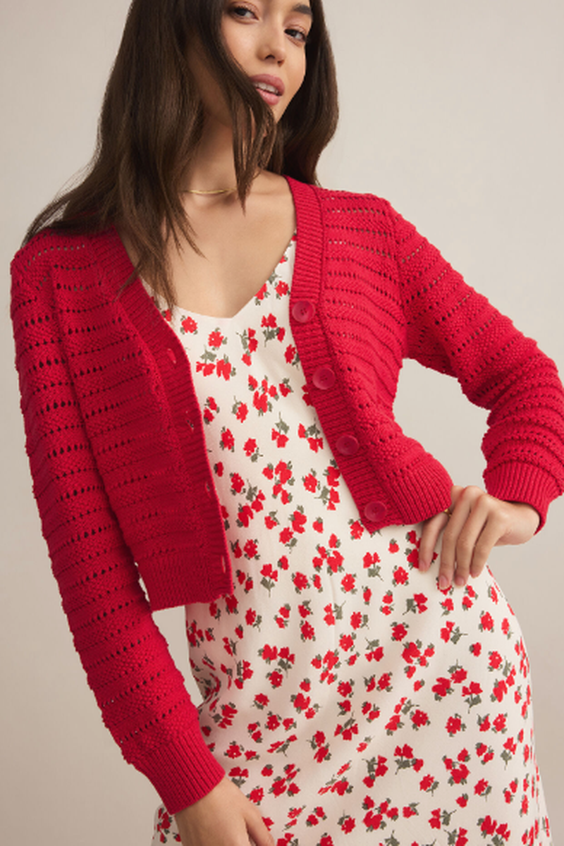 Z Supply - Romance Cardigan in Cherry