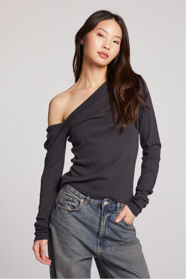 Chaser - Nicola Licorice Long Sleeve in Licorice