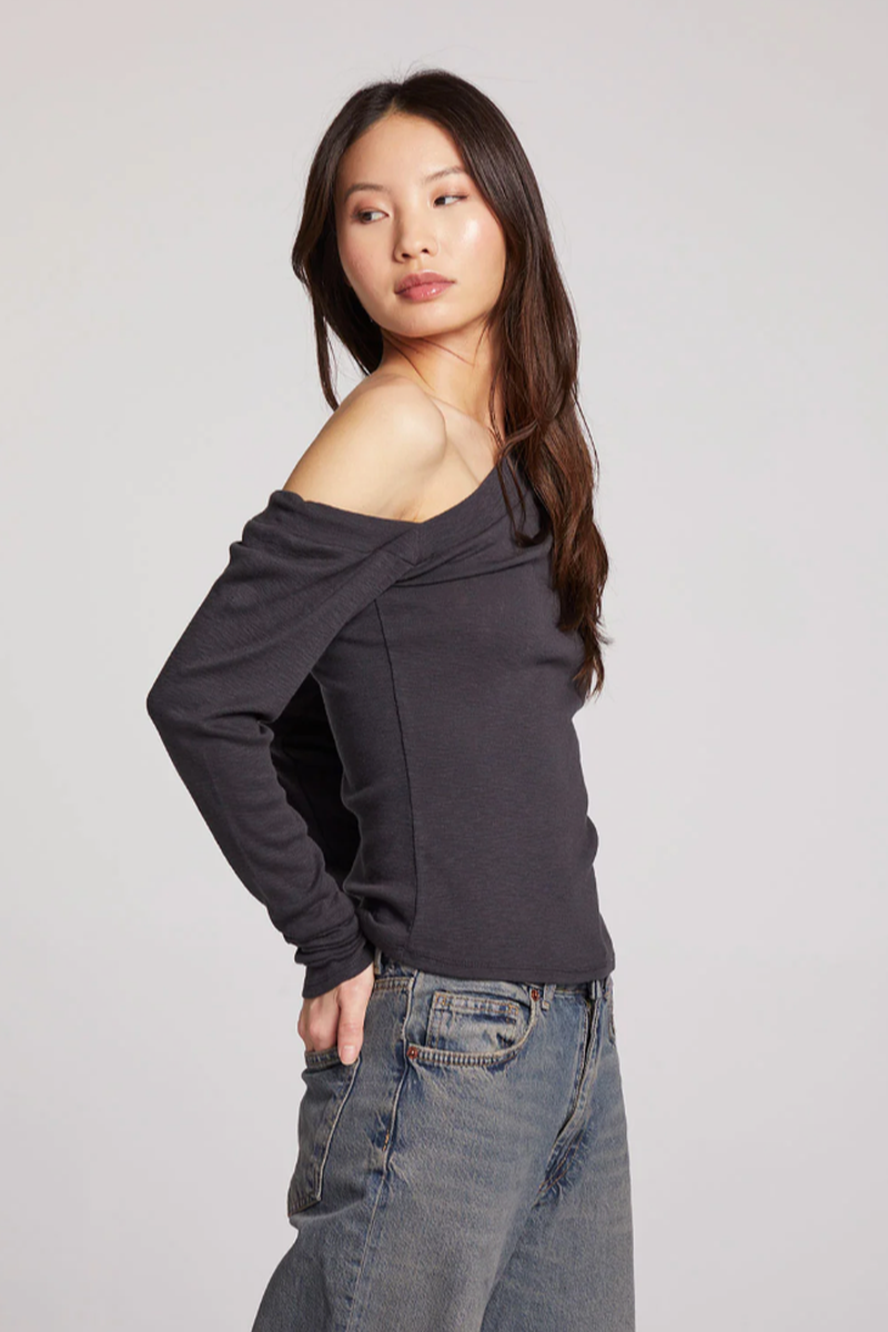 Chaser - Nicola Licorice Long Sleeve in Licorice