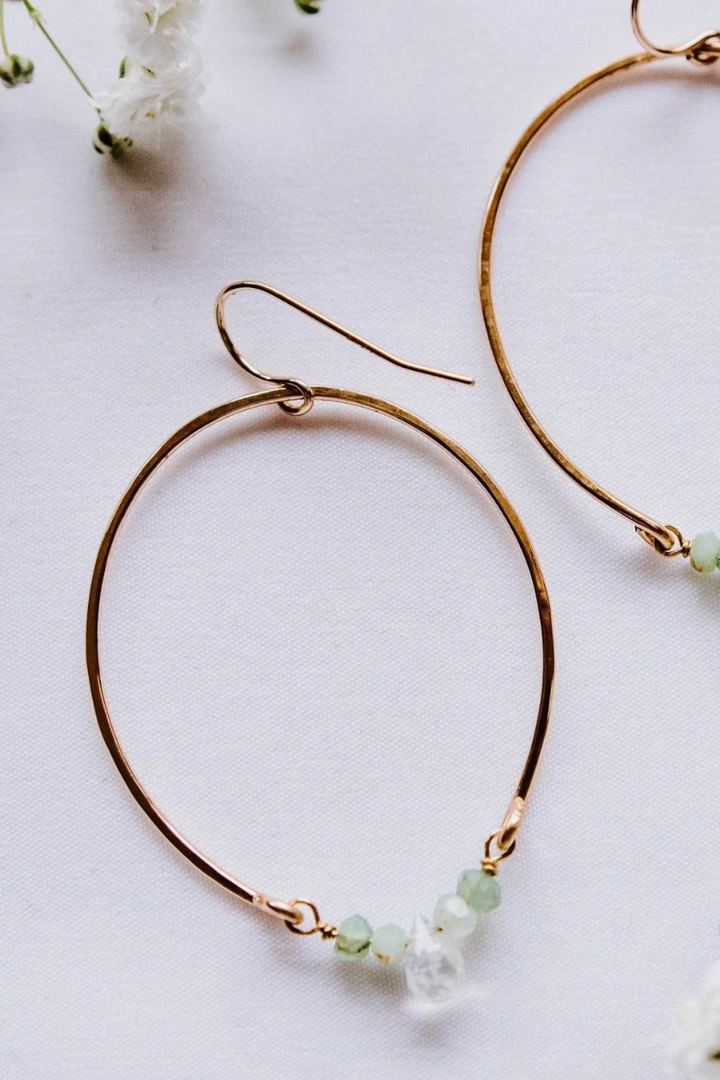 Tree Myriah - Fern Hoops in 14k Gold Fill