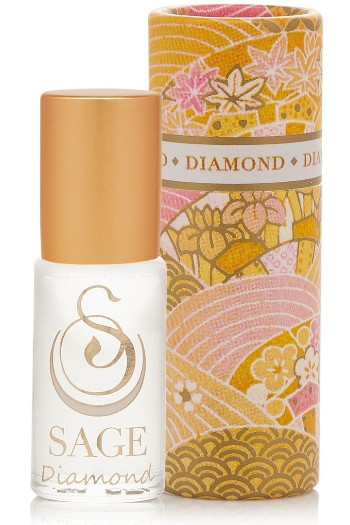 Sage - Diamond Gemstone Perfume Oil Concentrate Roll-On - 1/8oz