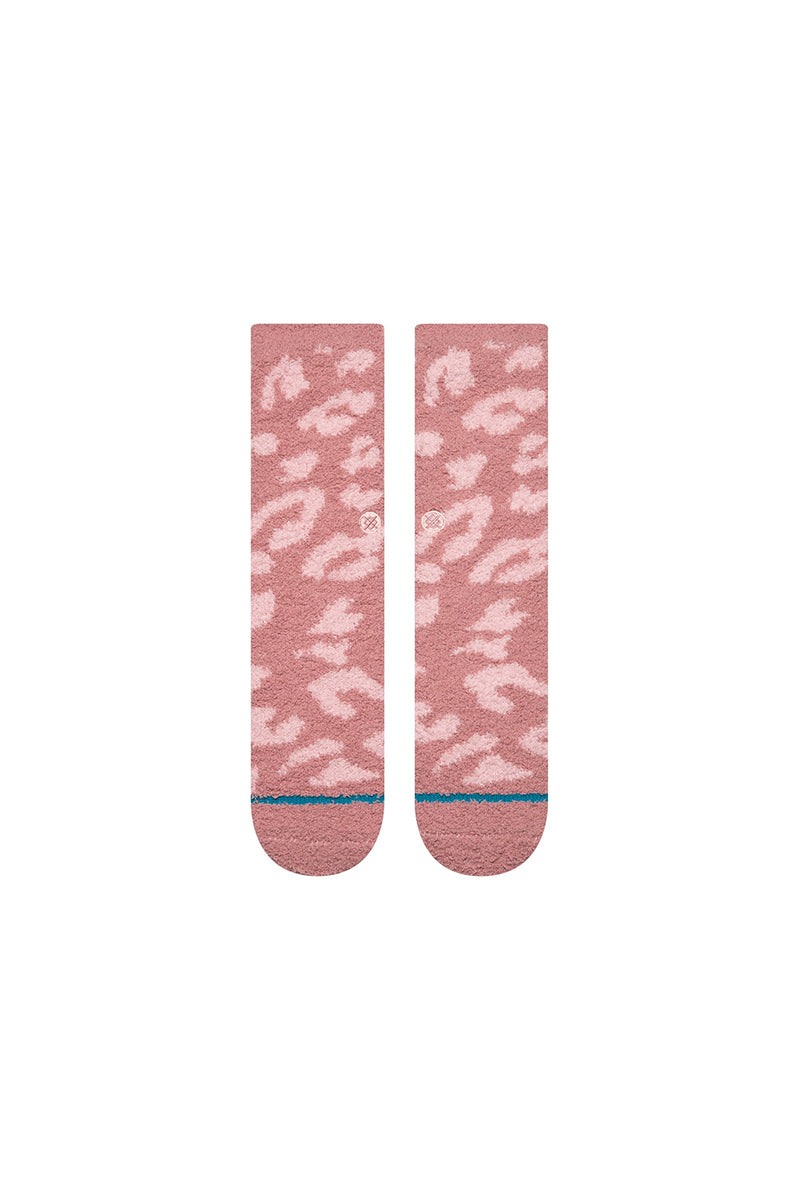 Stance - Women's Cozy Crew Socks in Purrfect - Dusty Rose