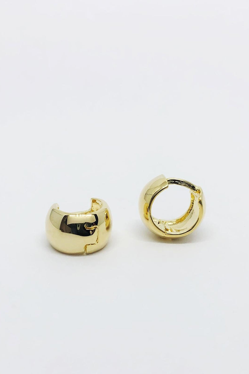 GoldFi - 18k Gold Filled Small Chunky Clicker Hoop Earrings