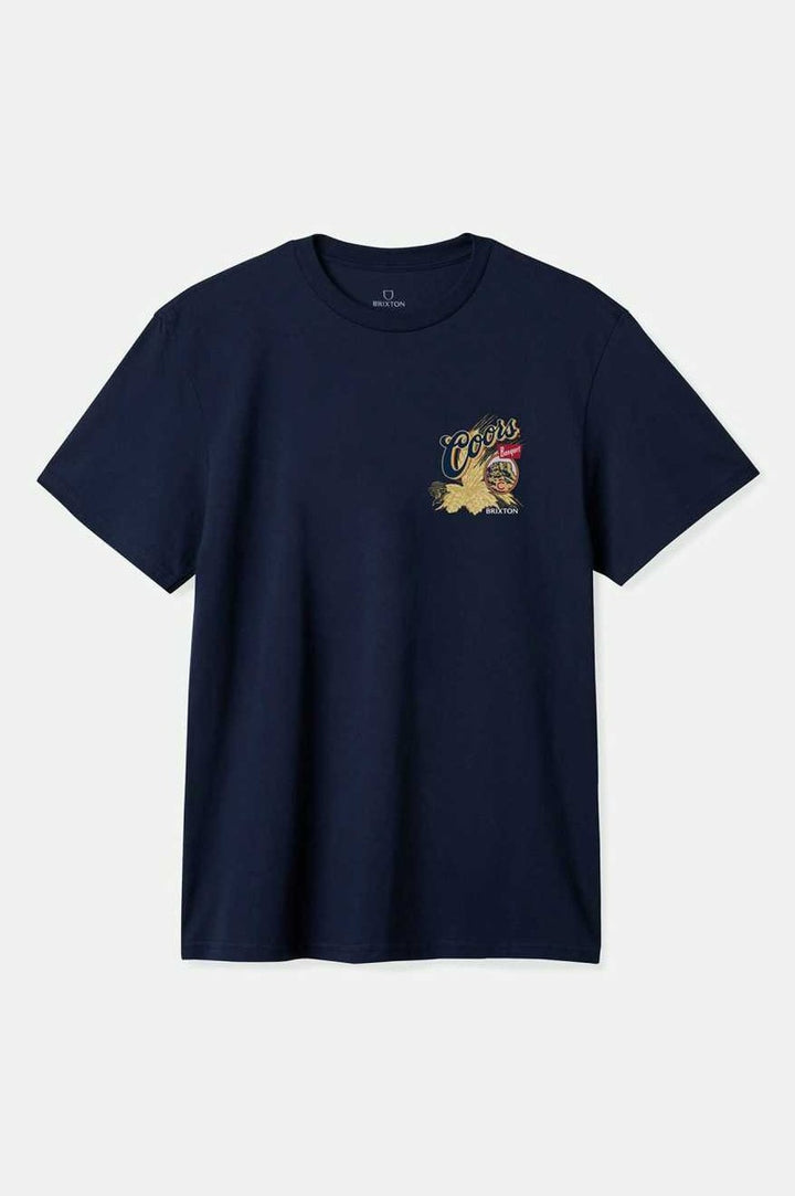 Brixton - COORS Start You Legacy Hops T-Shirt in Navy