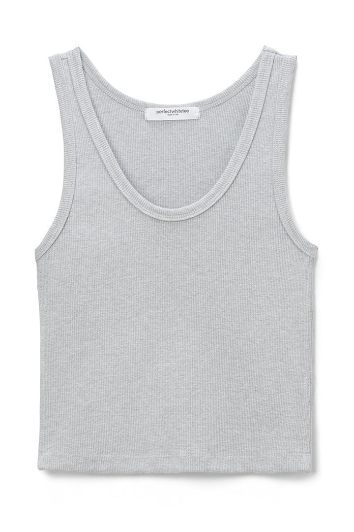 perfectwhitetee - Blondie Tank in Heather Grey