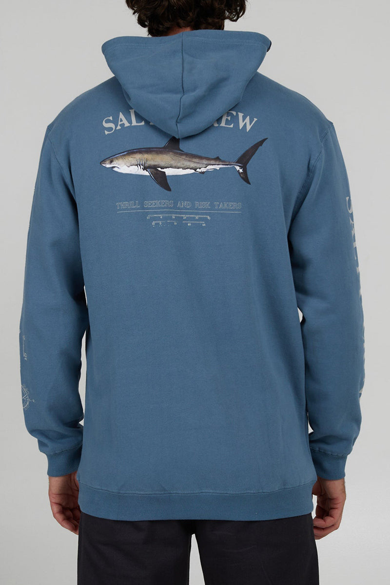 Salty Crew - Bruce Hood Fleece in Slate