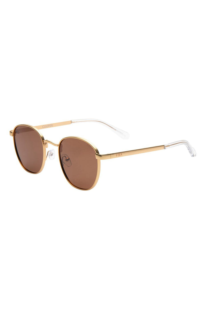 I-SEA - Cooper with Gold Frame and Brown Polarized Lenses