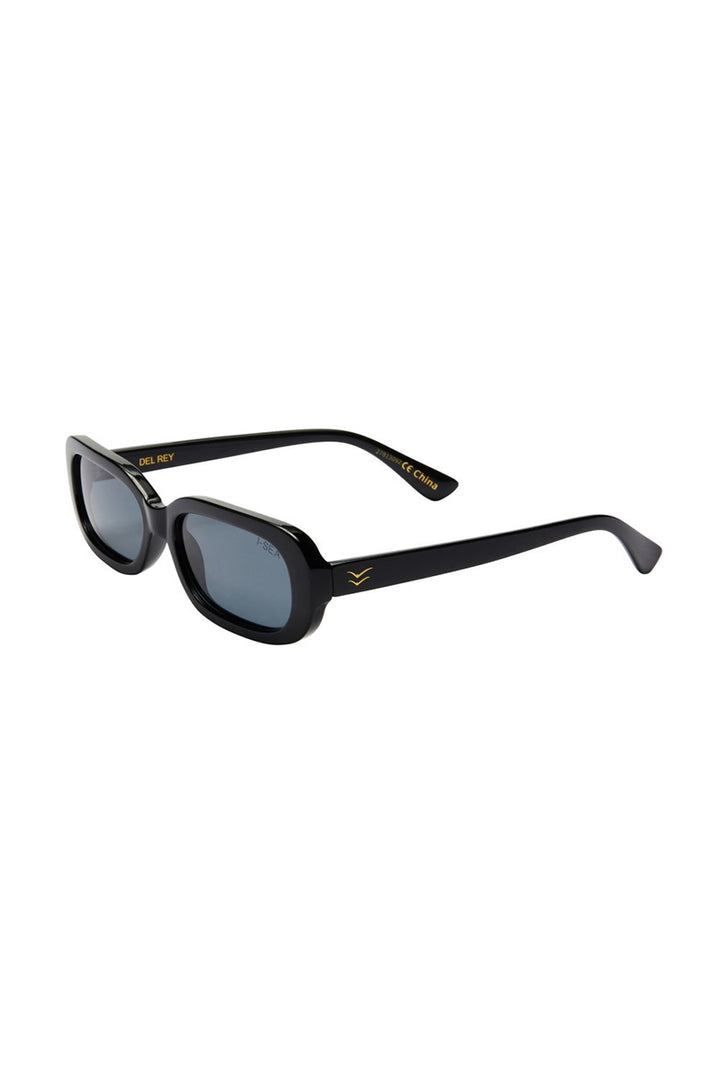 I-SEA - Del Rey Black Frames with Smoke Polarized Lenses