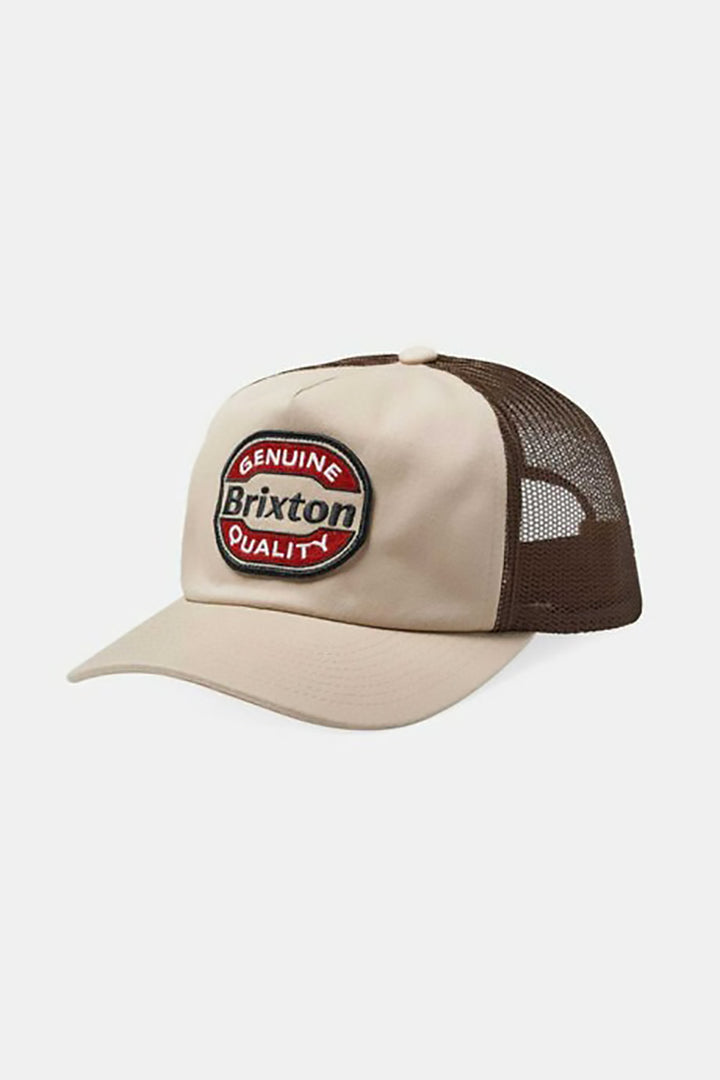 Brixton - Keaton Netplus Trucker Hat in Sand/Sepia