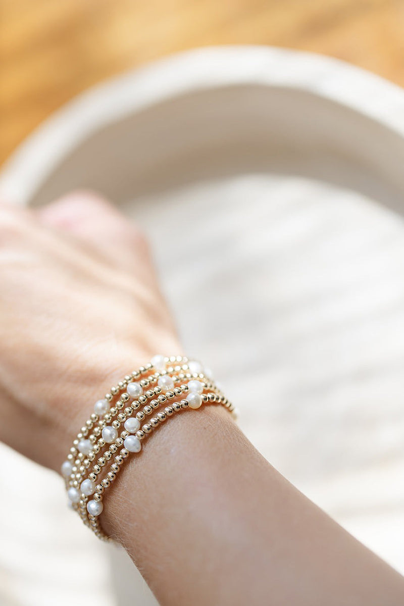 COAST + COVE - Pearl Satellite Bracelet - 3mm