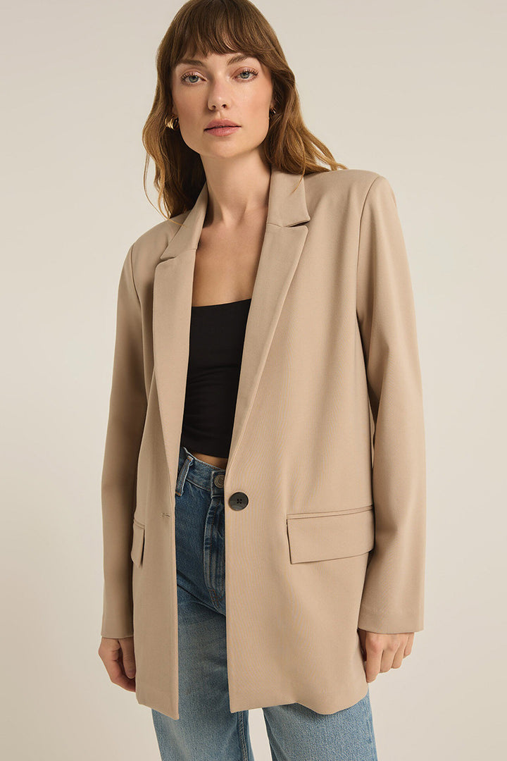 Z Supply - Do It All Relaxed Blazer in Putty